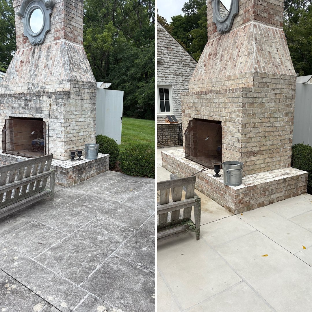 Deep Concrete Pressure Washing in Lynchburg, Virginia
